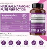 Myo-inositol y D-Chiro Inositol Mezcla 40:1 + Vitamina D3 + Ashwagandha – Cápsula vegana – Equilibrio hormonal y apoyo ovárico saludable para mujeres