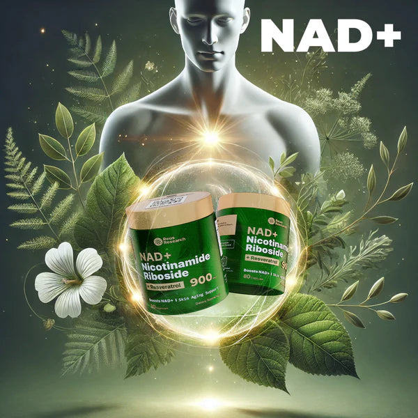 Suplemento premium NAD+ – Ribosida de nicotinamida y resveratrol 900 mg