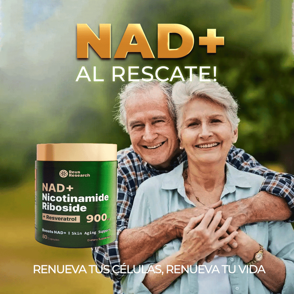 Suplemento premium NAD+ – Ribosida de nicotinamida y resveratrol 900 mg